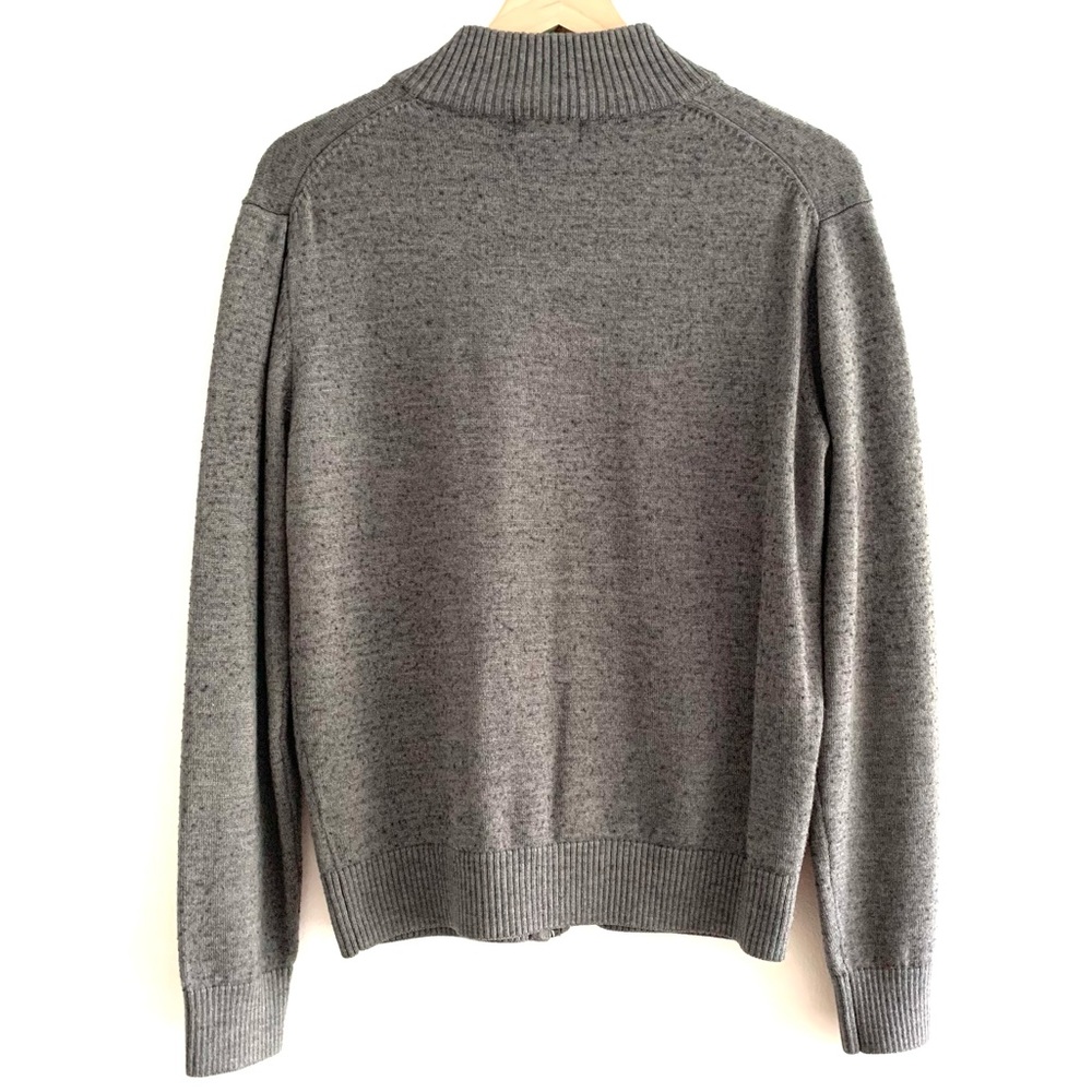 Heathered Sweater With Zip To Half Turtle - Picture 6 of 6